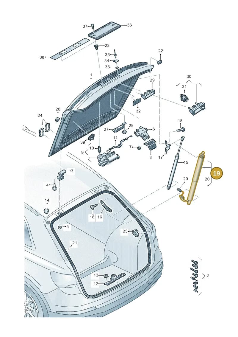83F827851F — Audi RS Q3 Sportback (2019-2024) diagram 597827000, position 19