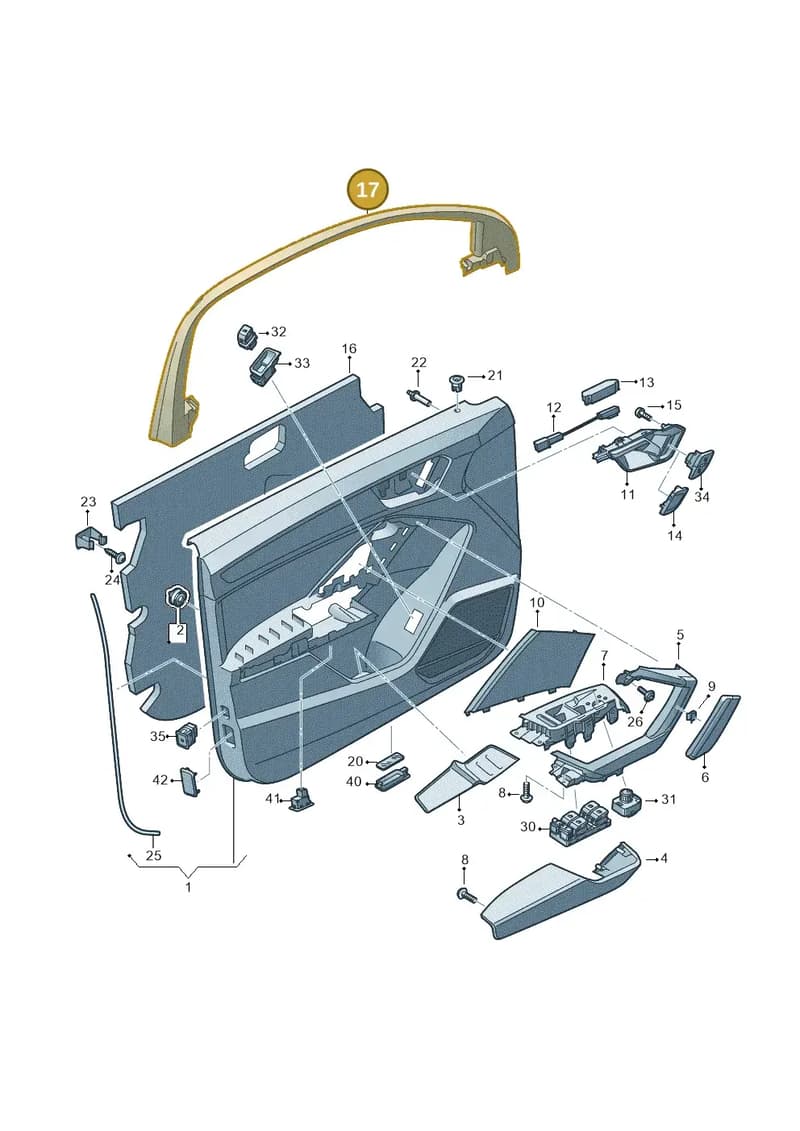 83F8676094PK — Audi RS Q3 Sportback (2019-2024) diagram 597867000, position 17