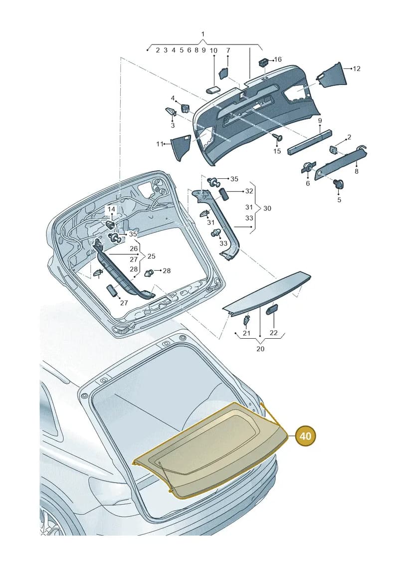 83F867769A8JB — Audi RS Q3 Sportback (2019-2024) diagram 597867090, position 40
