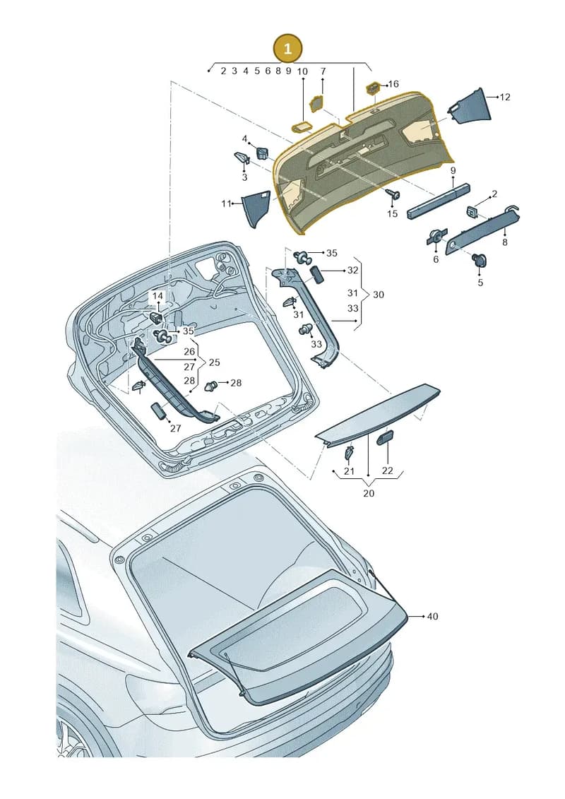 83F8679794PK — Audi RS Q3 Sportback (2019-2024) diagram 597867090, position 1