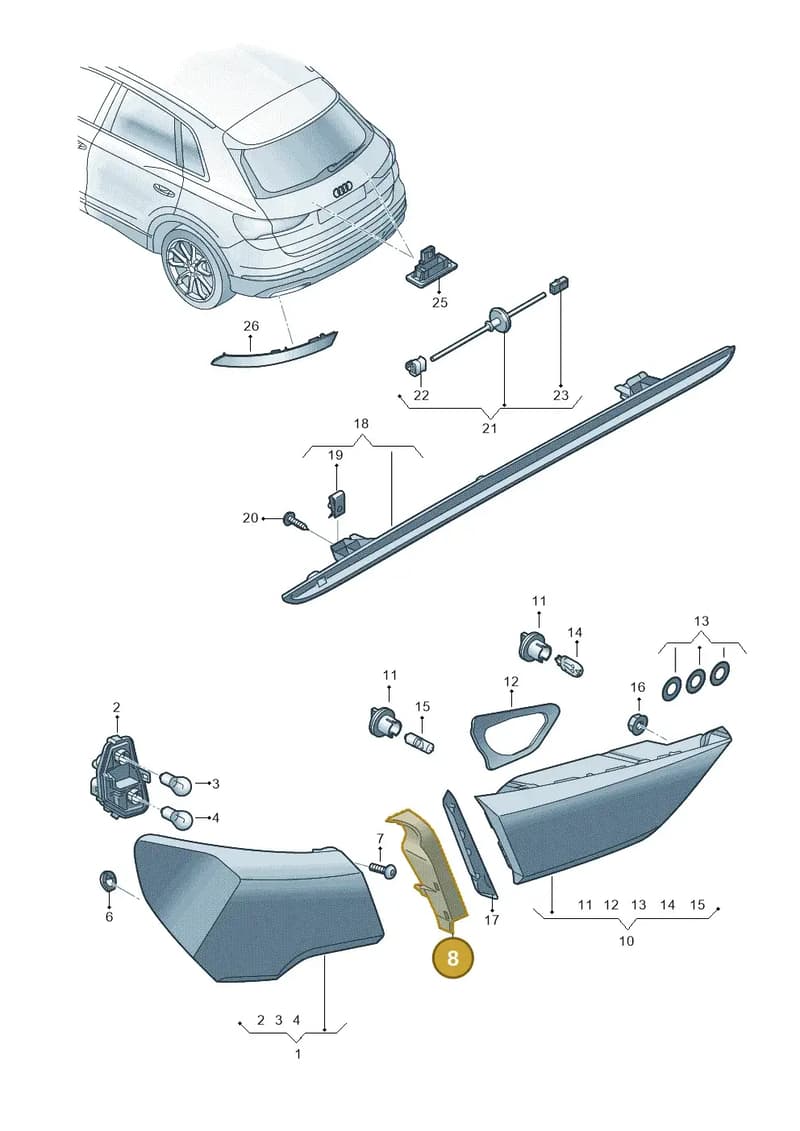 83F945253 — Audi Q3 (2018-2025) diagram 597945000, position 8
