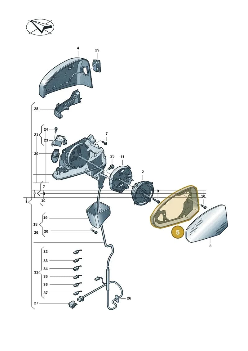 85B8576019B9 — Audi A5 Limousine (2024-2025) diagram 8wk857400, position 5