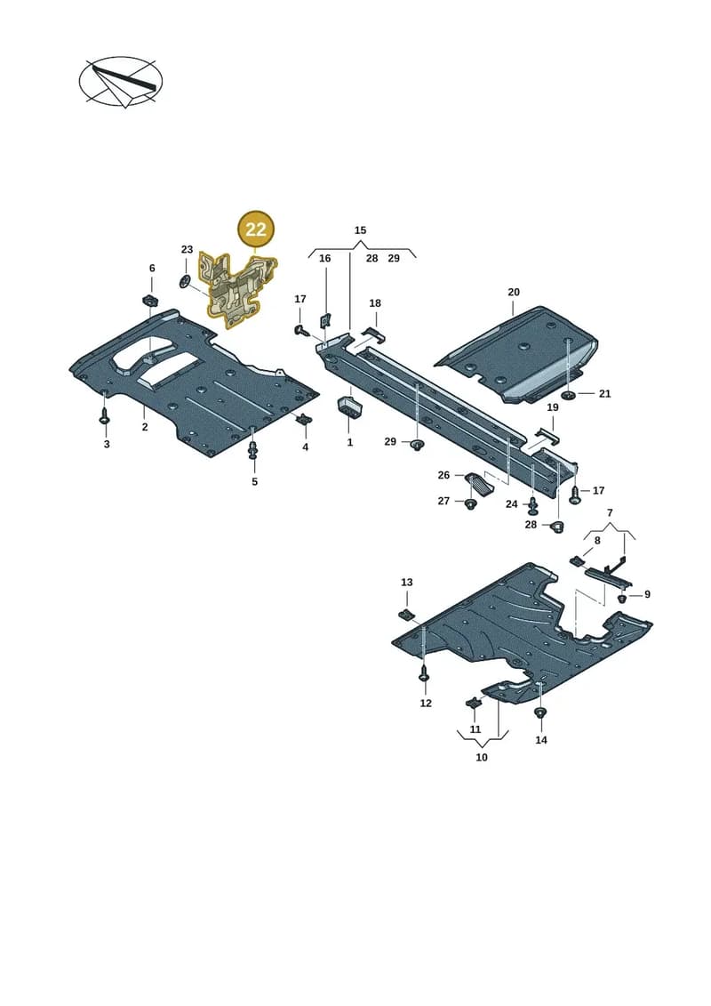 85C863829A — Audi Q6 e-tron (2023-2025) diagram f5s825000, position 22