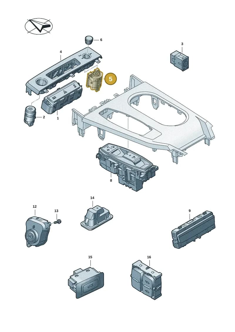 85C919616 — Audi Q6 e-tron (2023-2025) diagram f5s941500, position 5
