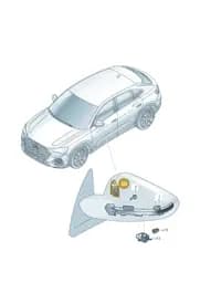 85C949146 Audi Warning Display for Lane Change Assistance