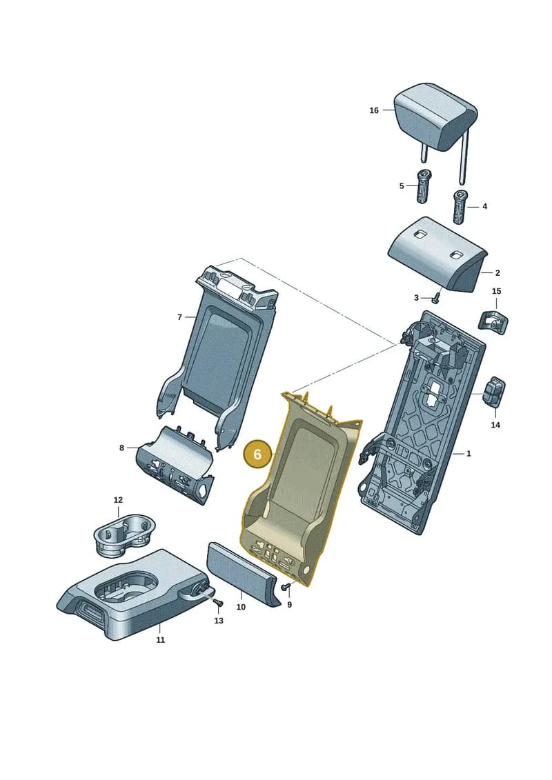 85F8852194PK — Audi A5 Limousine (2024-2025) diagram 4p0885400, position 6
