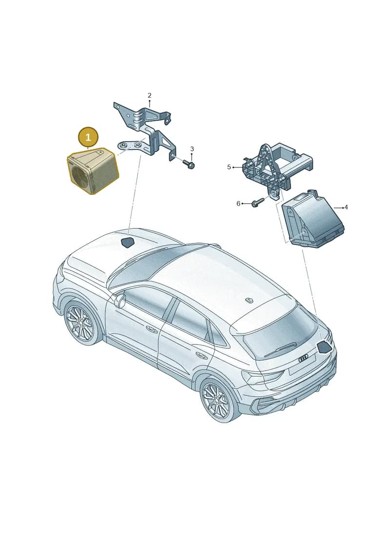 89A035335A — Audi Q4 Sportback (2021-2025) diagram 89a035250, position 1