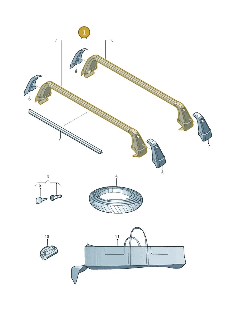 89A071151 — Audi Q4 Sportback (2021-2025) diagram 89a071030, position 1