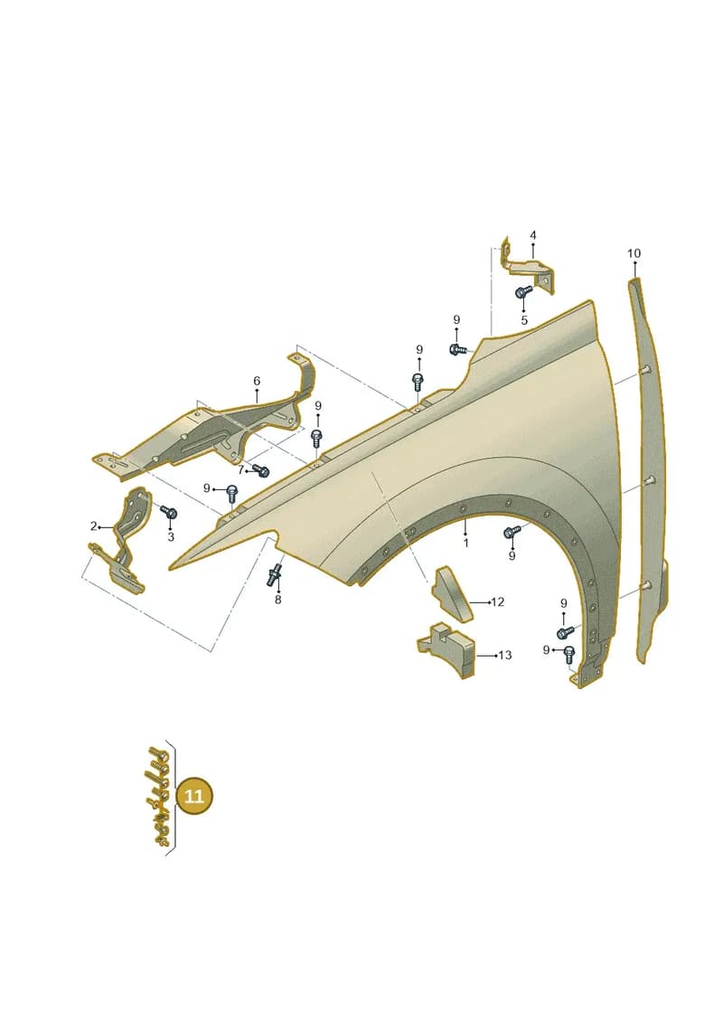 89A098625 — Audi Q4 Sportback (2021-2025) diagram 89a821000, position 11