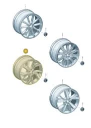 89A601025G Audi Aluminium Rim