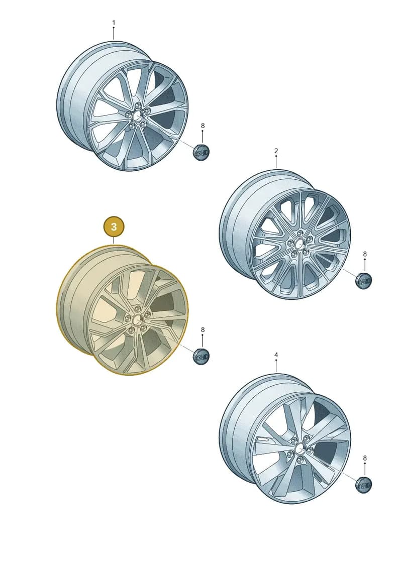 89A601025N — Audi Q4 Sportback (2021-2025) diagram 89a601910, position 3