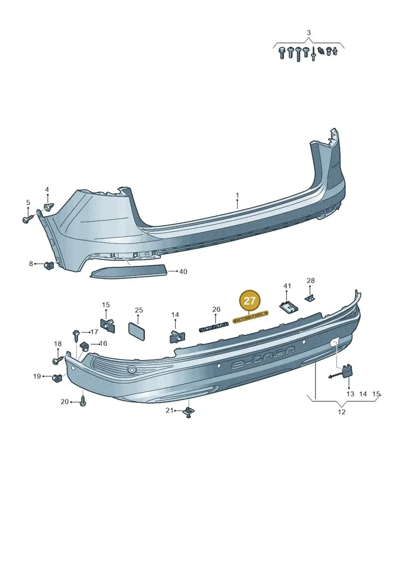 89A807900A — Audi Q4 Sportback (2021-2025) diagram 89a807600, position 27