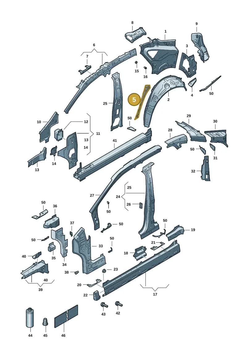 89A810421A — SEAT CUPRA Tavascan (2023-) diagram 20h809000, position 5