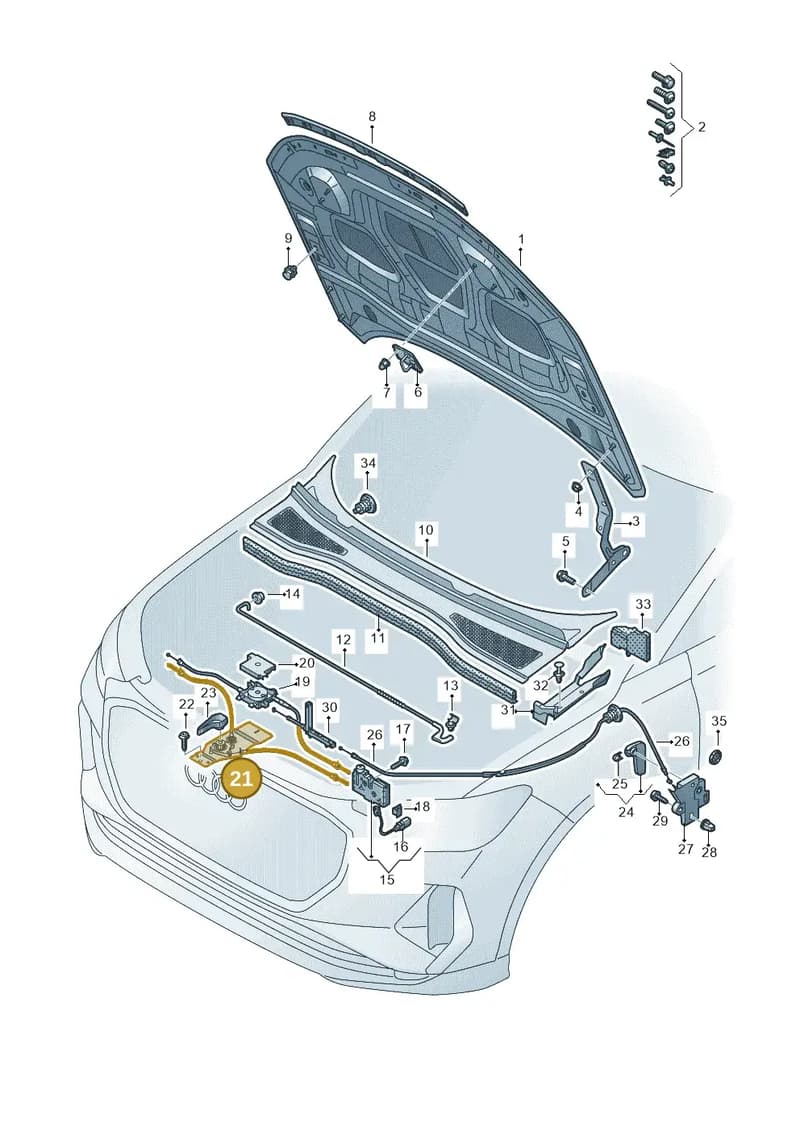 89A823529 — Audi Q4 Sportback (2021-2025) diagram 89a823000, position 21
