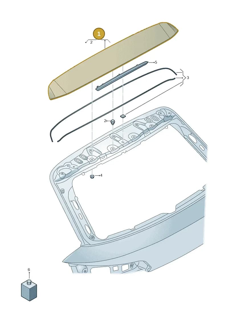 89A827933GRU — Audi Q4 Sportback (2021-2025) diagram 896827060, position 1