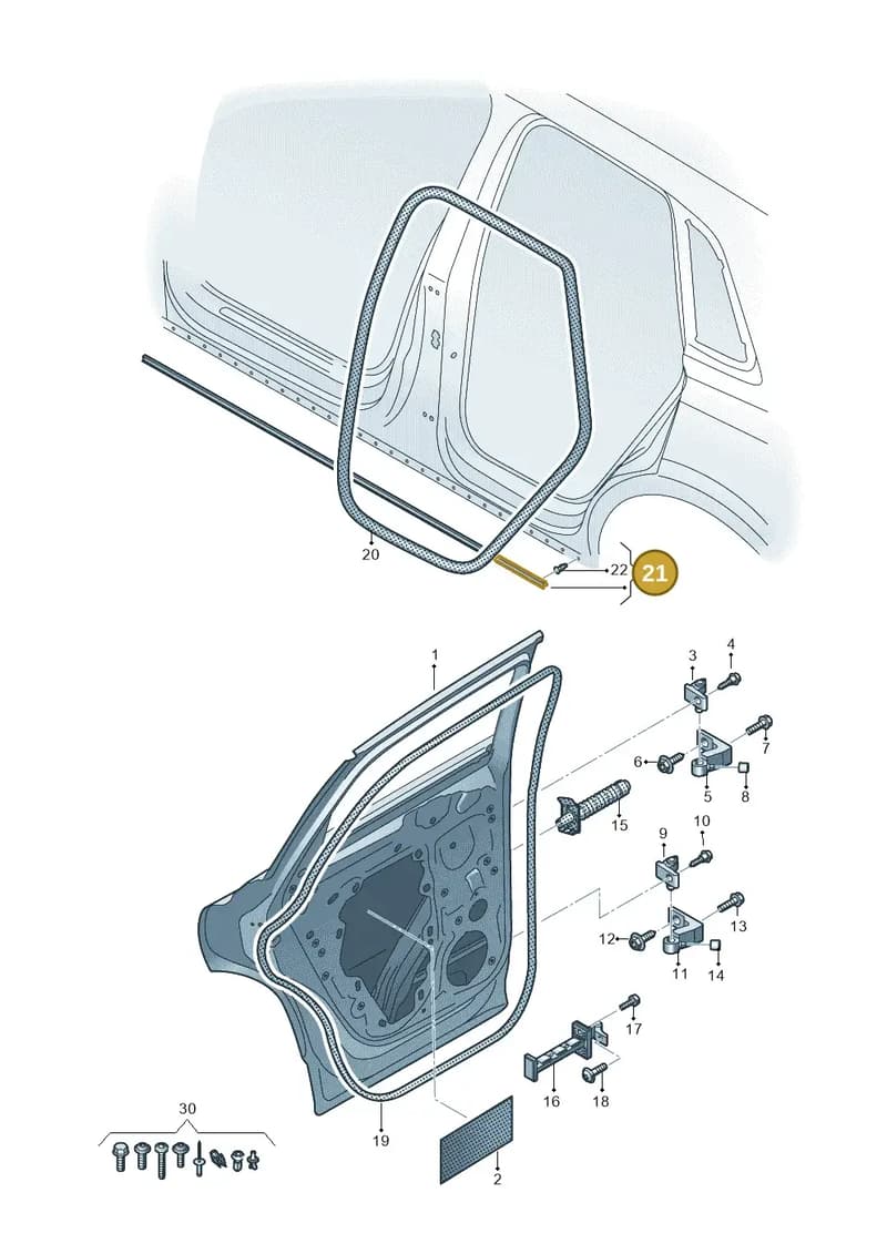 89A833177 — Audi Q4 Sportback (2021-2025) diagram 89a833010, position 21
