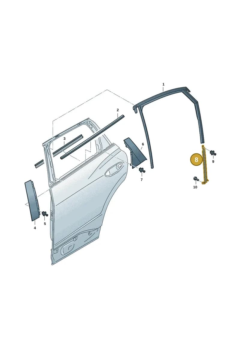 89A839068 — Audi Q4 Sportback (2021-2025) diagram 89a839040, position 8