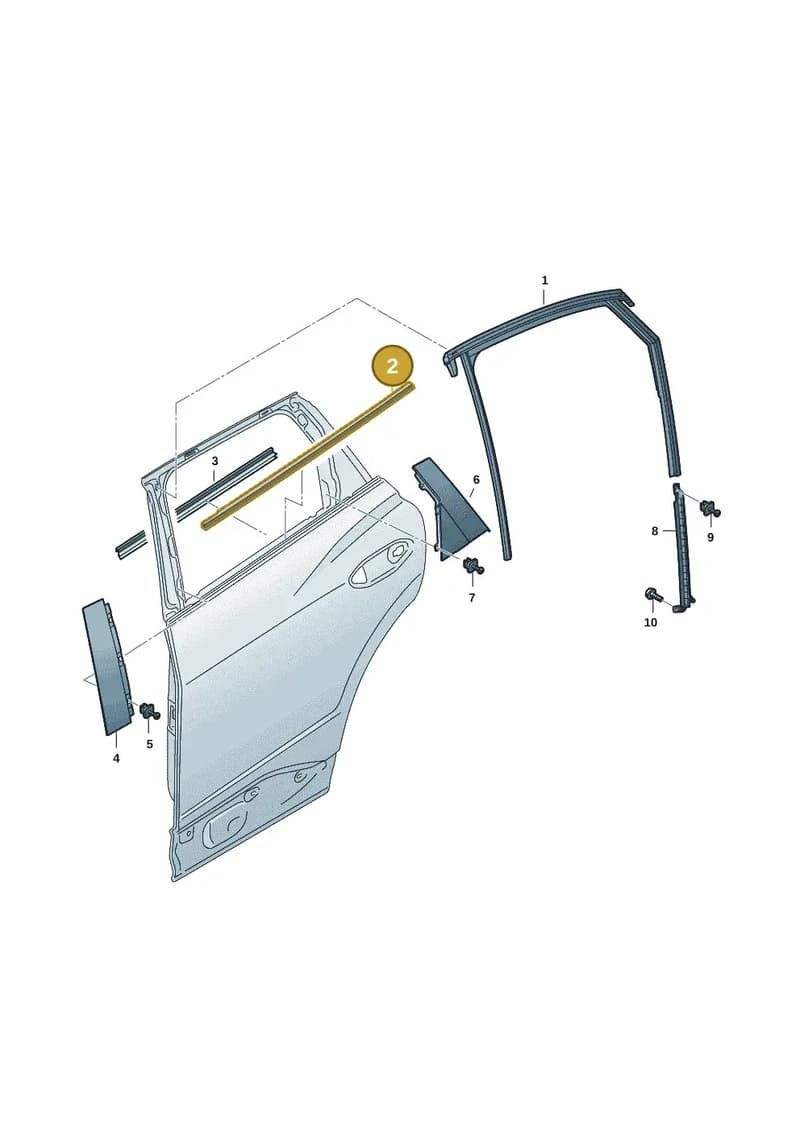 89A8394753Q7 — Audi Q4 Sportback (2021-2025) diagram 89a839040, position 2