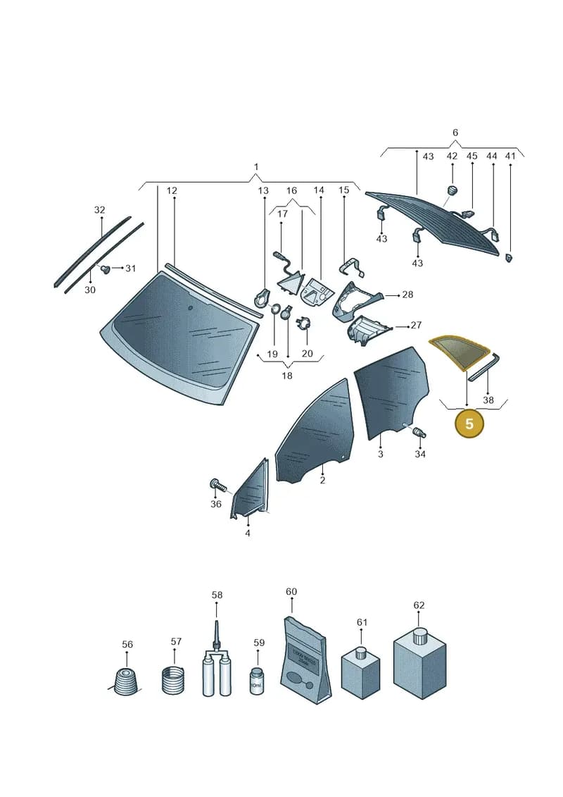 89A845297ENVB — Audi Q4 Sportback (2021-2025) diagram 89a845000, position 5