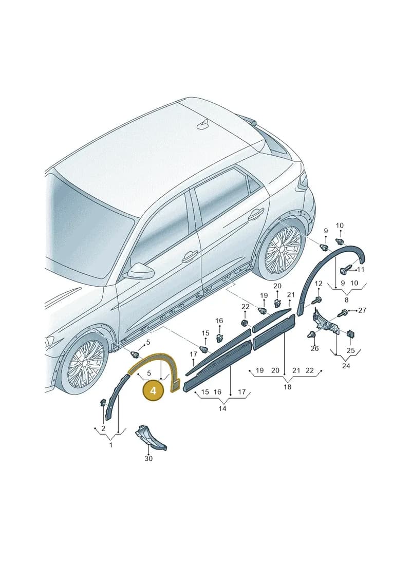 89A853717B9B9 — Audi Q4 Sportback (2021-2025) diagram 89a853000, position 4