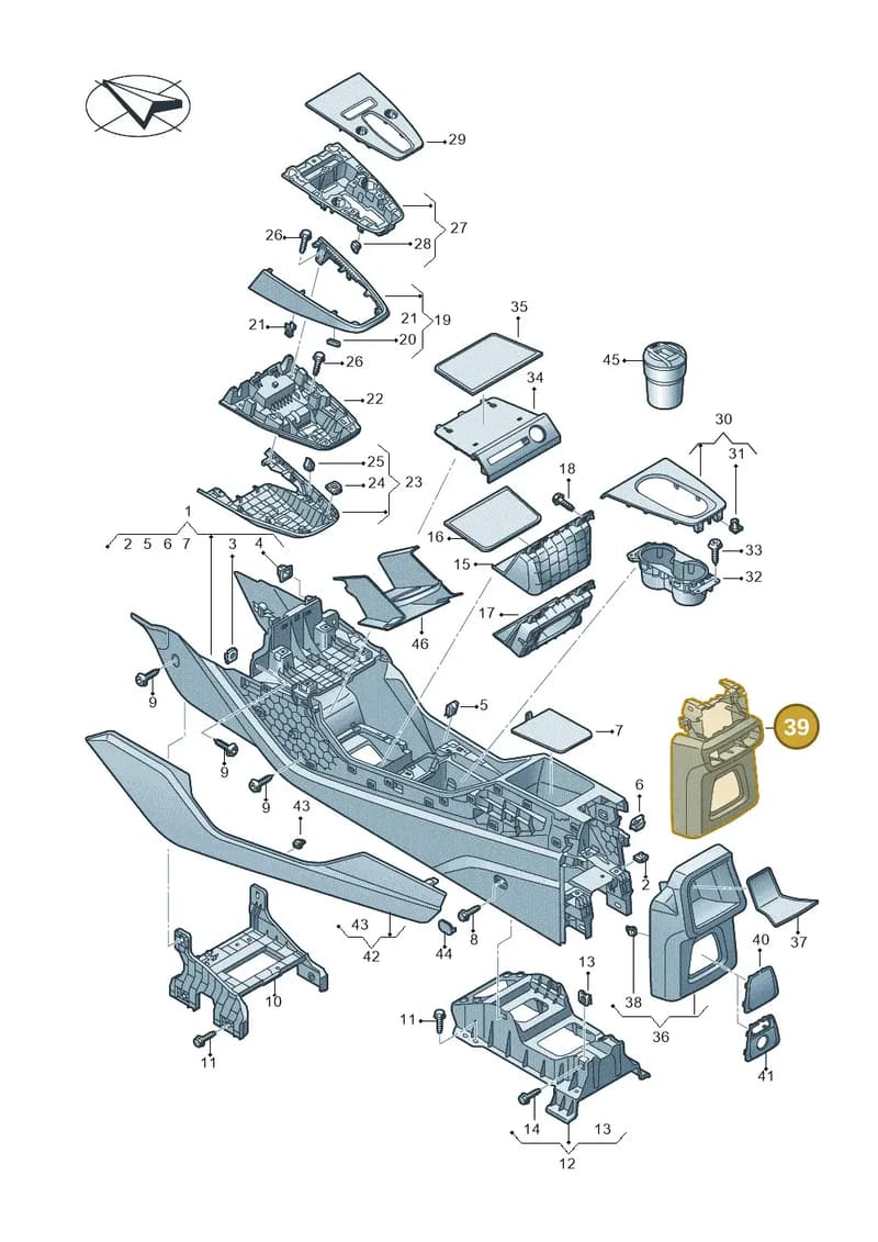 89A864376A4PK — Audi Q4 Sportback (2021-2025) diagram 89a863500, position 39