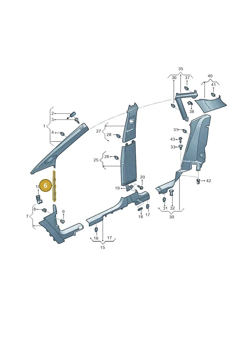 89A8682044PK — Audi Q4 Sportback (2021-2025) diagram 89a867650, position 6