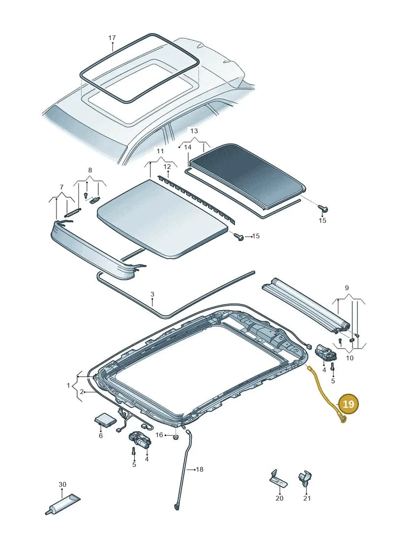 89A877203 — Audi Q4 Sportback (2021-2025) diagram 89a877000, position 19
