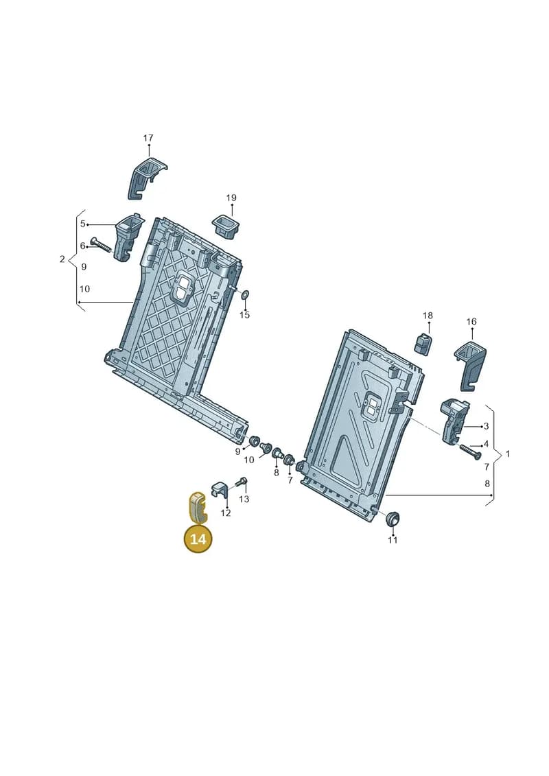 89A8861974PK — Audi Q4 Sportback (2021-2025) diagram 596885700, position 14