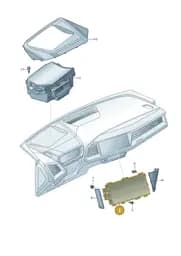 89A919604A Audi Display Unit
