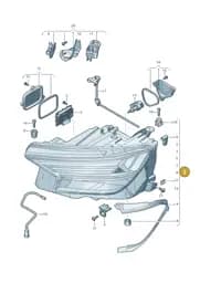 89A941774A Audi LED Headlight