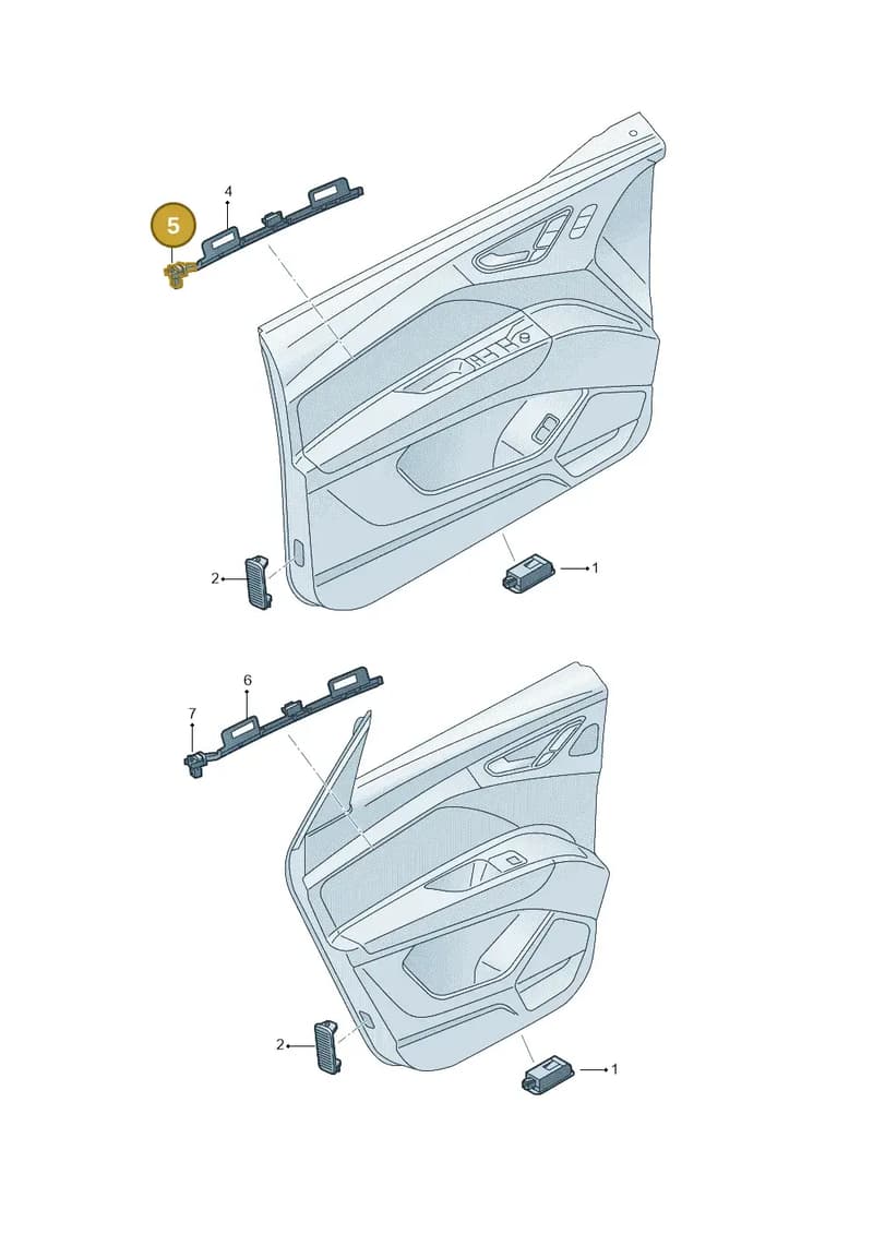 89A947355A — Audi Q4 Sportback (2021-2025) diagram 89a947140, position 5