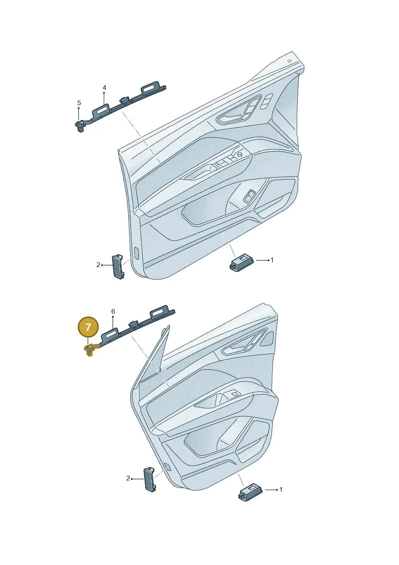 89A947355B — Audi Q4 Sportback (2021-2025) diagram 89a947140, position 7