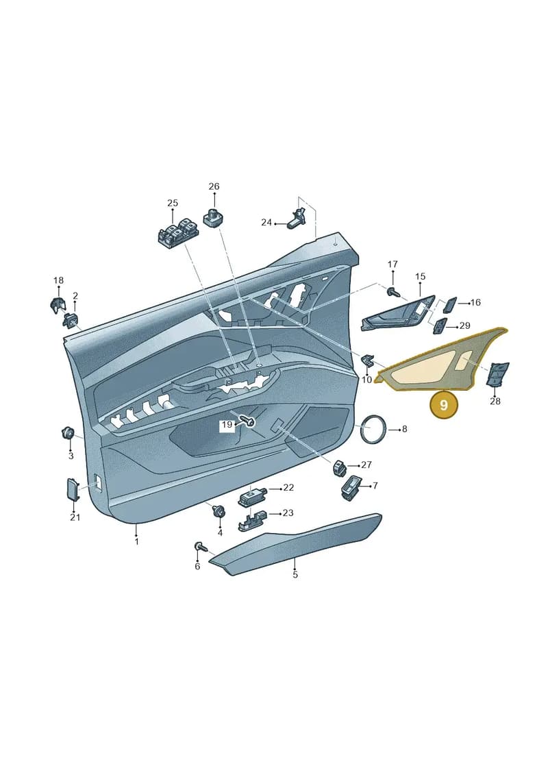 89A959518AV58 — Audi Q4 Sportback (2021-2025) diagram 89a867000, position 9