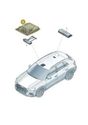89A959561EAZ3 Audi Control Panel (Steel Grey AZ3)