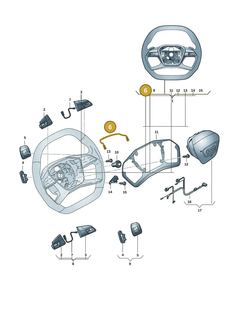 89A971589 — Audi Q6 e-tron (2023-2025) diagram 89a419050, position 6