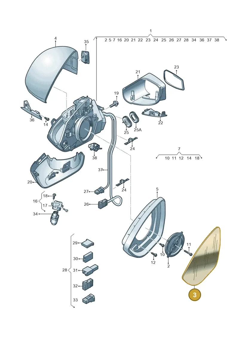 89B857536 — Audi Q4 Sportback (2021-2025) diagram 89a857400, position 3