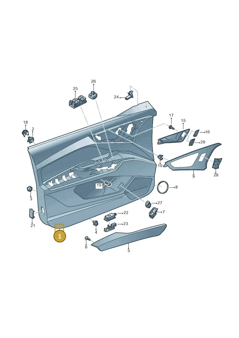 89B867107EFH4 — Audi Q4 Sportback (2021-2025) diagram 89a867000, position 1
