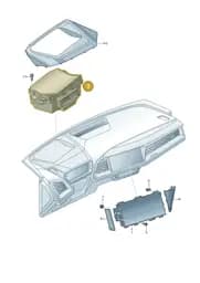 89B919617D Audi Control Unit