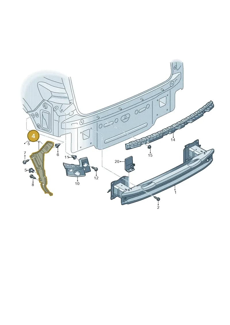 89E807377 — Audi Q4 Sportback (2021-2025) diagram 89a807500, position 4
