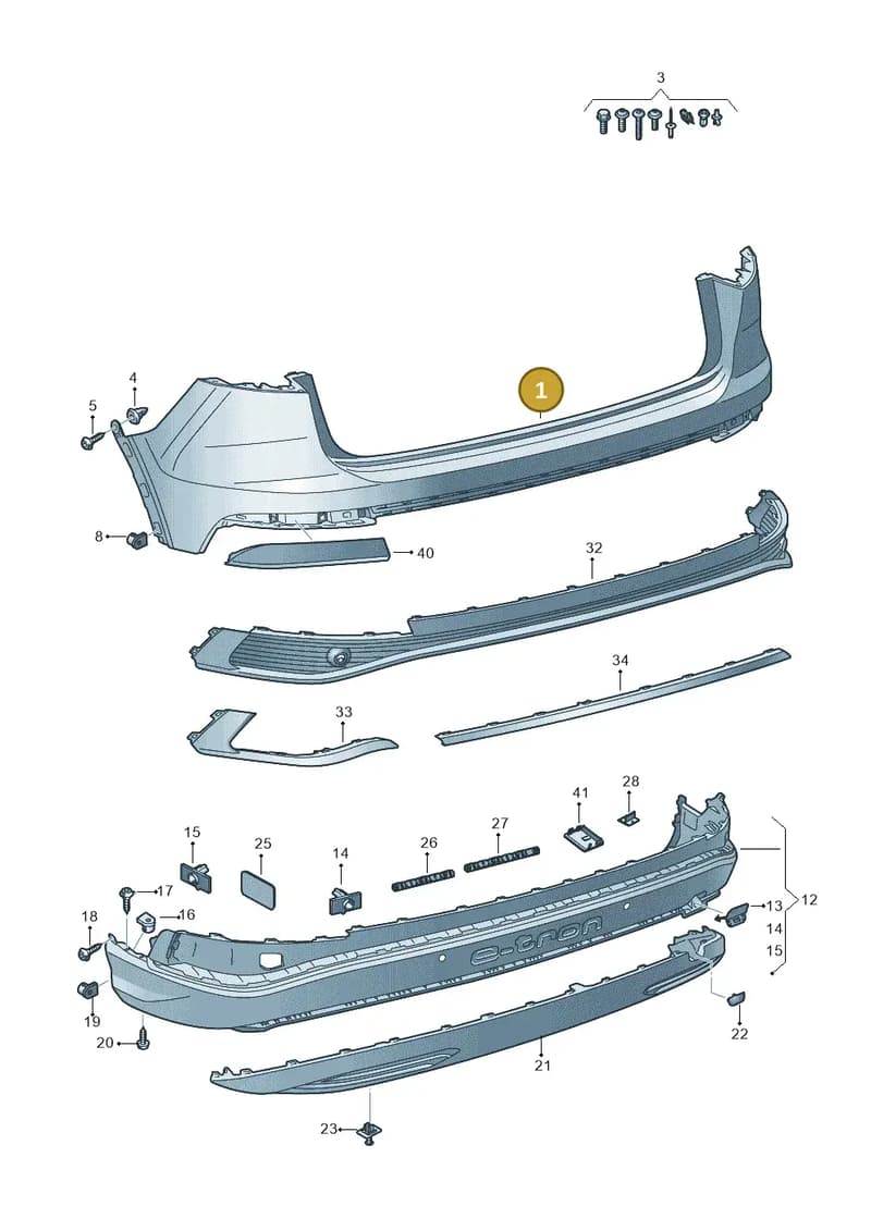 89E807511GRU — Audi Q4 Sportback (2021-2025) diagram 89a807700, position 1