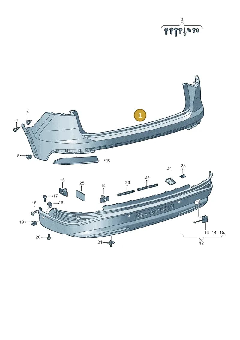 89E807511GRU — Audi Q4 Sportback (2021-2025) diagram 89a807600, position 1