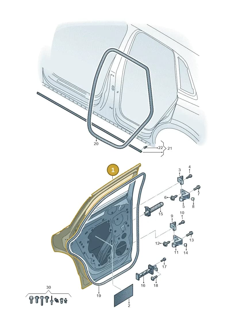89E833051 — Audi Q4 Sportback (2021-2025) diagram 89a833010, position 1
