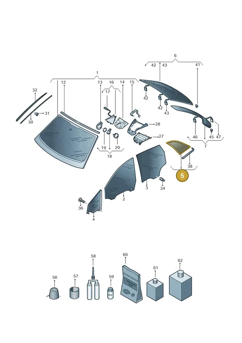 89E845298ENVB — Audi Q4 Sportback (2021-2025) diagram 89a845100, position 5