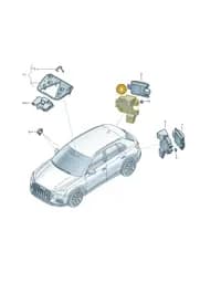 89E907462B Audi Retainer for Control Unit