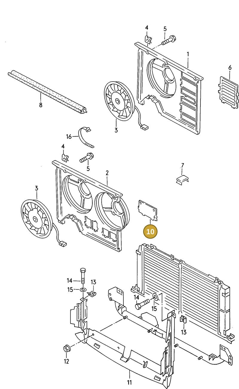 8A0121223A — Audi Coupe quattro/3   96 (1995-1995) diagram 141121900, position 10