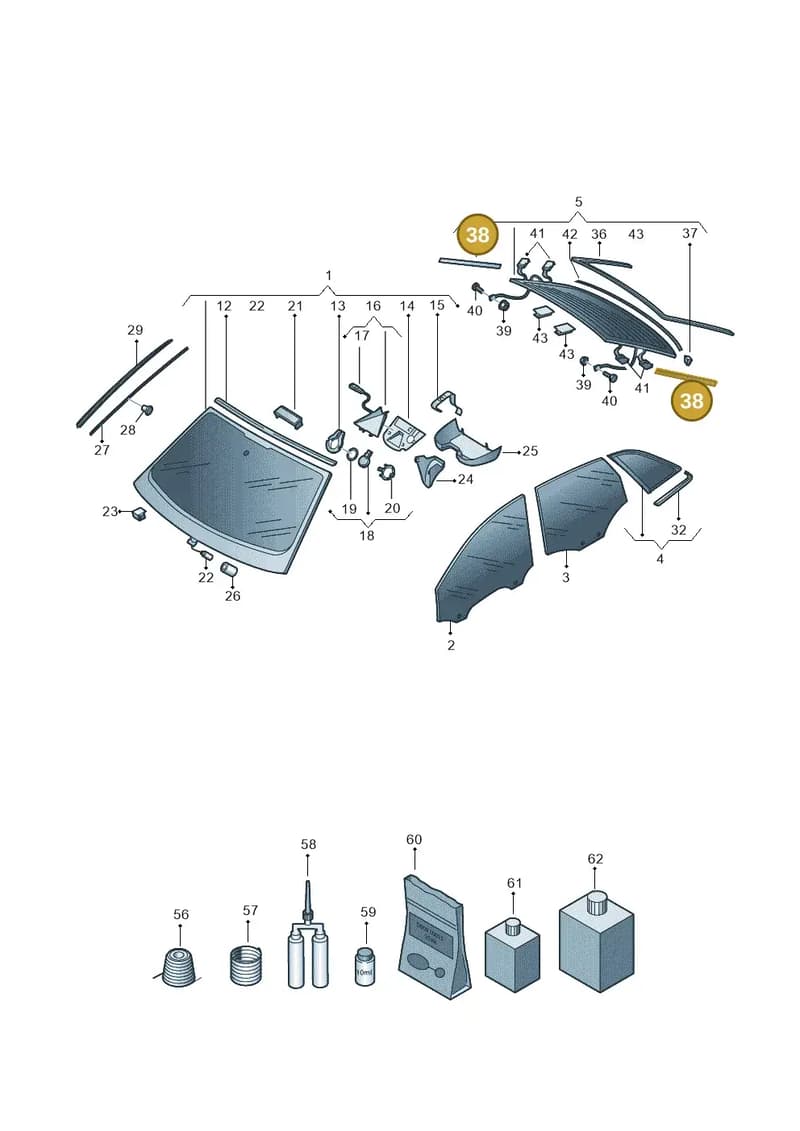 8A5845515 — Audi A8 (2017-2025) diagram 838845000, position 38