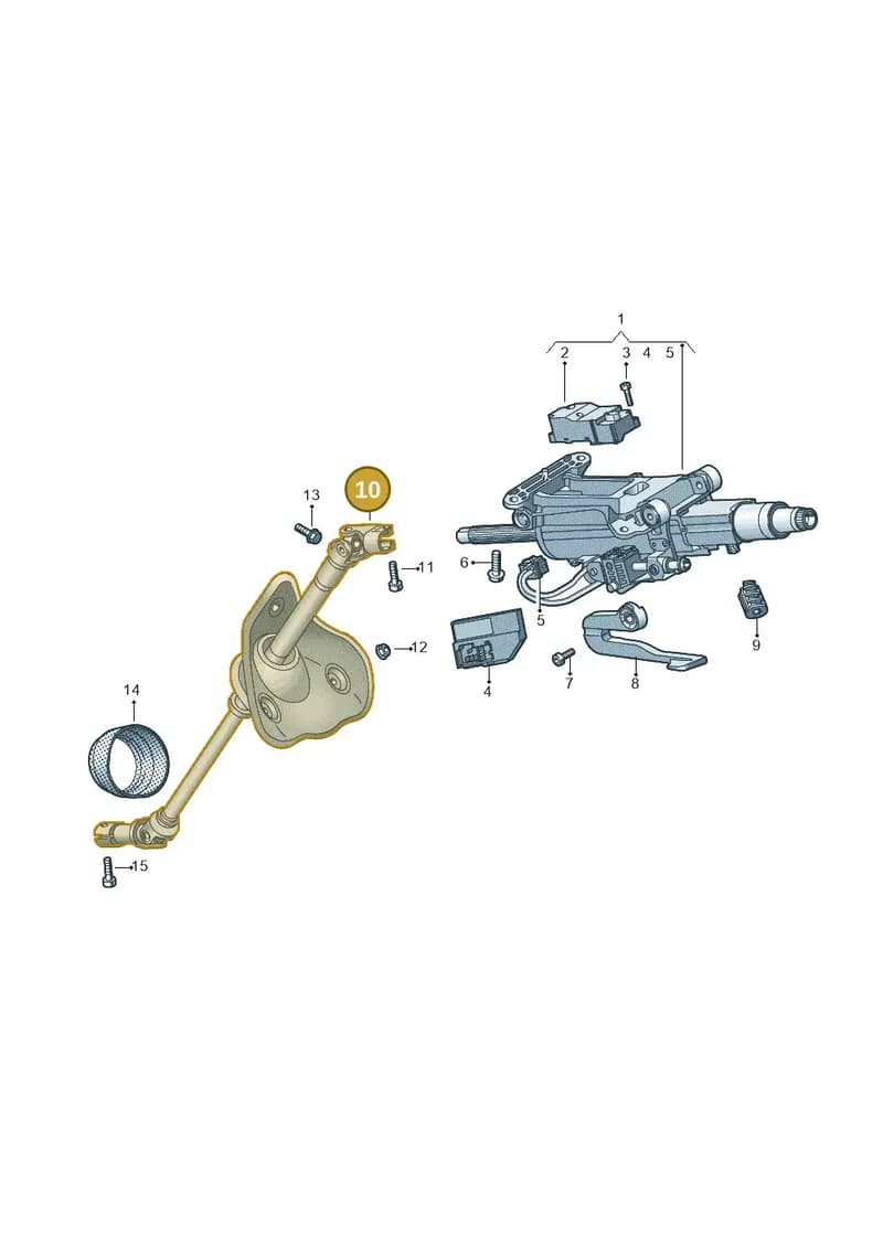 8B1419753 — Audi A5 Limousine (2024-2025) diagram 439419050, position 10