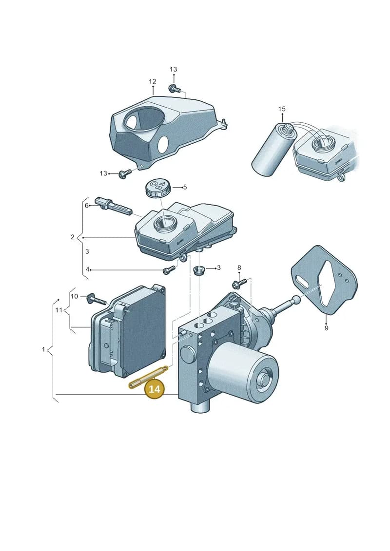 8B1614306 — Audi A5 Limousine (2024-2025) diagram 8wk612020, position 14