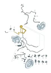 8B1614724C Audi Brake Pipe