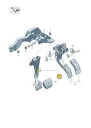 8B1723140C Audi Brake Pedal